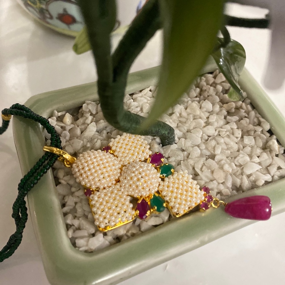 Gorgeous Ruby Studded Necklace - image 3